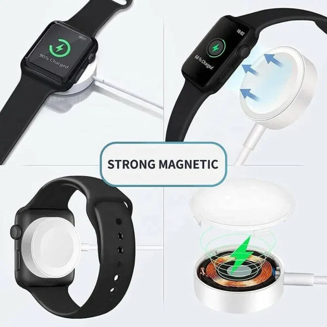 Wireless Magnetic Charging Cord for Watch Series Ultra 9 8 7 6 5 4 3 2 Compatible with iOS Watch