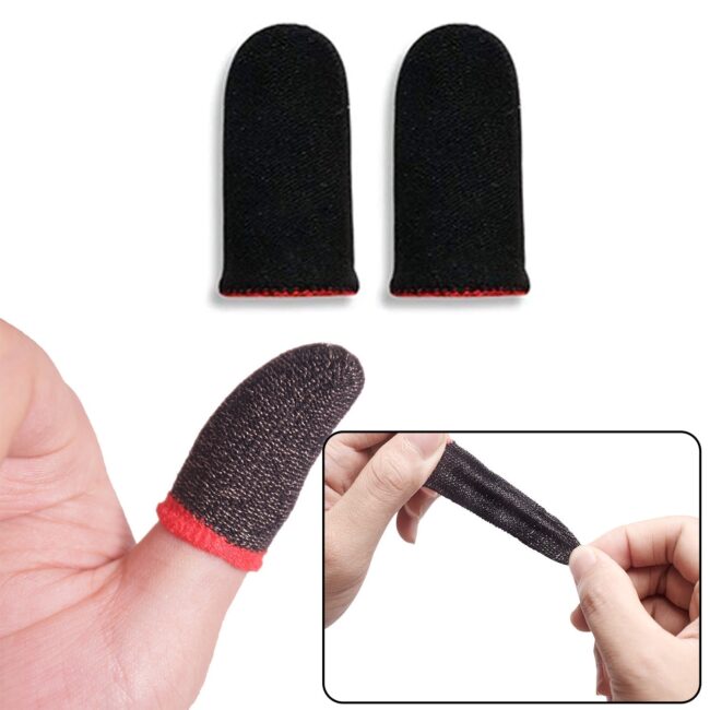 Thumb & Finger Sleeve for Mobile Game, Pubg,Cod,Freefire { pack of 5 set } per set 2 pieces
